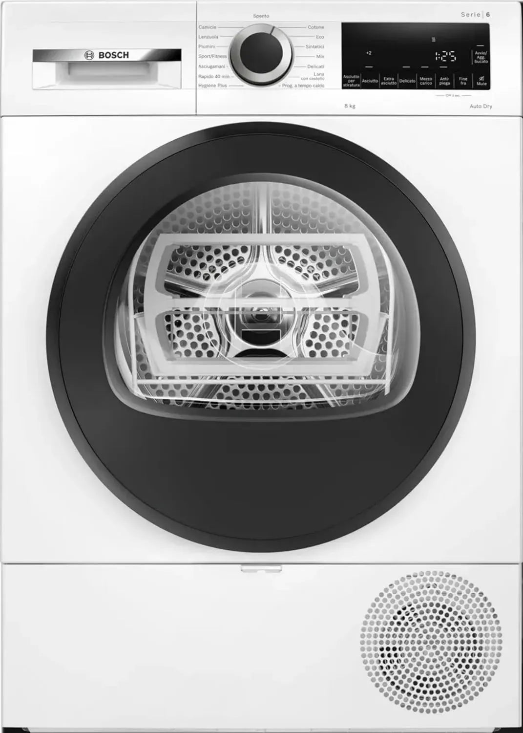 Asciugatrice 8 Kg con Pompa di Calore, Classe Energetica C, Modello WQG233D1II