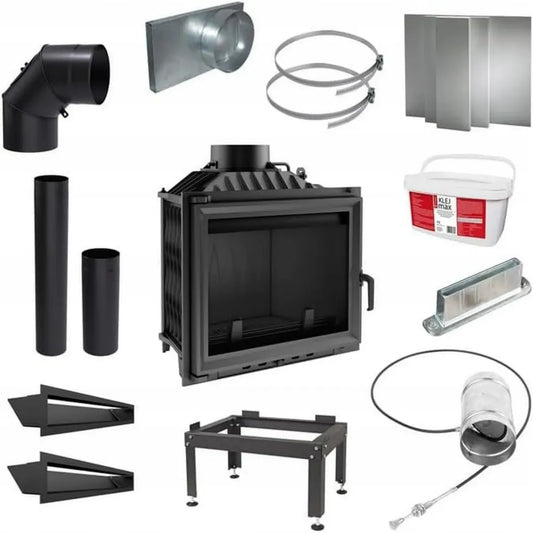 Camino in Ghisa 10 kW ANTEK con Kit Installazione