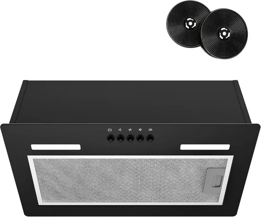 Cappa Aspirante FIREGAS 52 cm: Efficienza Silenziosa con LED e 3 Velocità