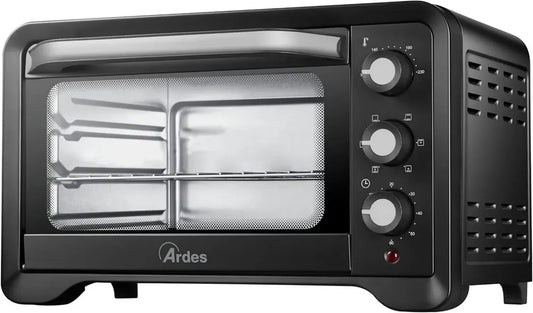 ARDES MAGNUS AR6222PB Forno Elettrico Ventilato, 20L, 6 Funzioni, Timer e Doppio Vetro