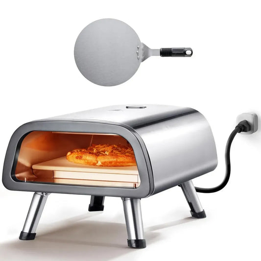 Forno Elettrico VEVOR per Pizza con Pietra e Spatola, Raggiunge 850°F, Ideale per Interni ed Esterni