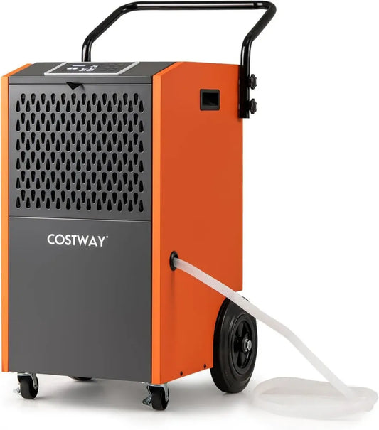 Deumidificatore Portatile 695 m³ con Timer e Scarico, Ruote per Grandi Spazi