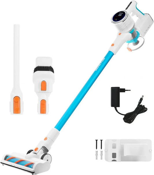 Aspirapolvere Senza Fili Invictus X7, Design Moderno Blu/Bianco