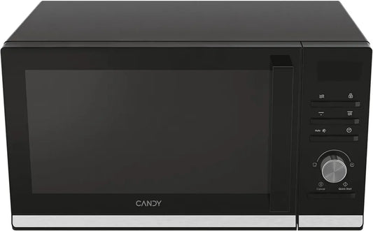 Forno Microonde Candy con Grill, 25L, 900W, Programmi Multipli, Funzioni Scongelamento e Pulizia Automatica, App hOn, Installazione Libera, Nero