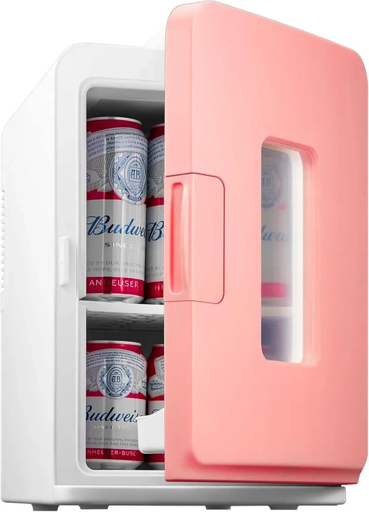 Frigo Portatile NORTHCLAN 15L con Doppia Funzione per Casa e Viaggio, Rosa