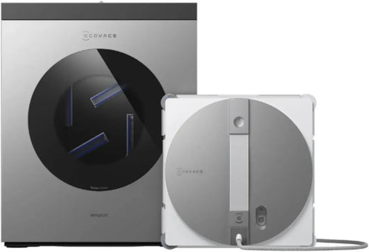 ECOVACS WINBOT W3 OMNI Robot per Finestre con Stazione Multifunzionale, Pulizia Automatica e Intelligente, Nebulizzazione Avanzata, Controllo App