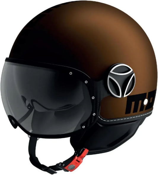 Casco Jet MOMO FGTR Evo Mono Marrone Opaco XS