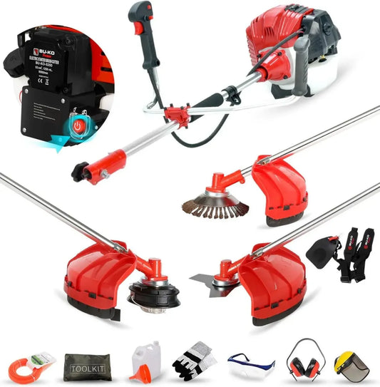 Attrezzo da Giardino Multiuso 52cc con Avviamento Elettrico e a Corda