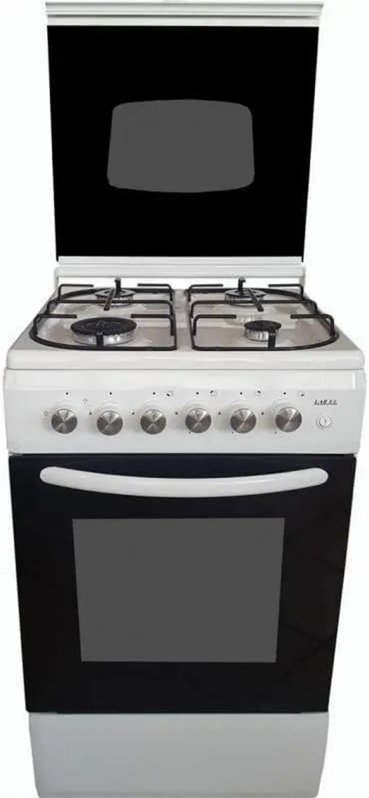 Cucina a Gas Larel 4 Fuochi 50x50 cm con Forno Elettrico e Grill