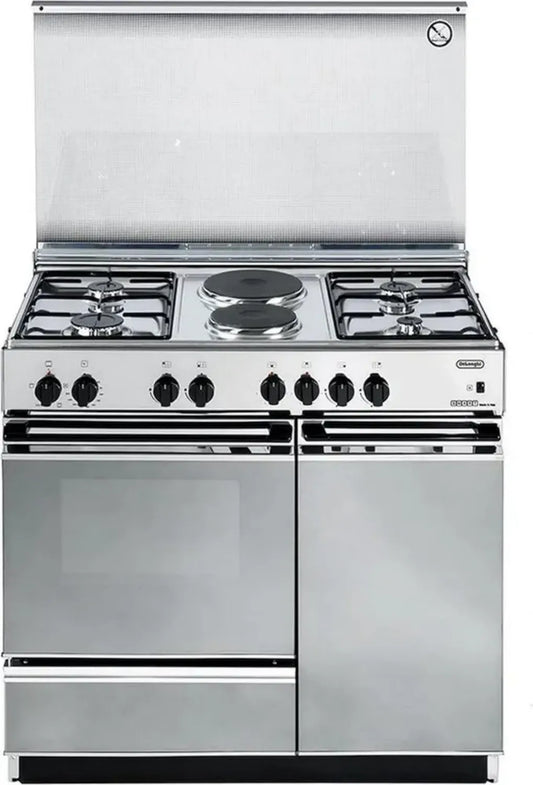 Cucina a Gas con Forno 86x50 cm Inox Classe A