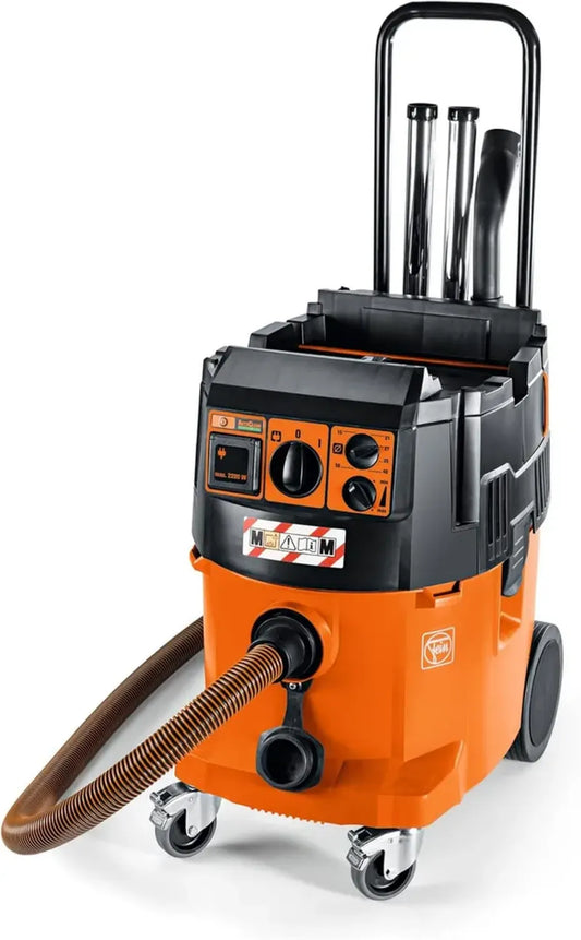 Aspiratore Industriale FEIN Dustex 35 MX AC, Classe M, Filtro Automatico, Solidi e Liquidi, Accessori Inclusi, Cavo 7.5m, 1380W