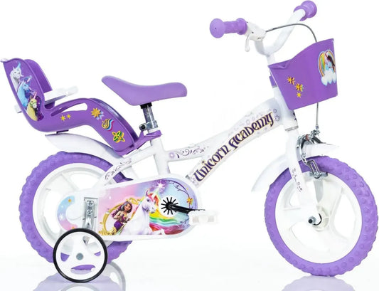 Bicicletta Unicorno per Bambina 12 Pollici - Scopri l'Accademia dei Unicorni